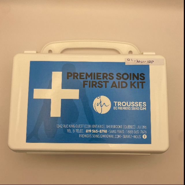 Trousse premiers soins complète - 1 Pers./véhicule -En Plastique