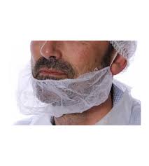 Couvre barbe Plissé 18'' blanc - Trousses de Premiers Soins GM