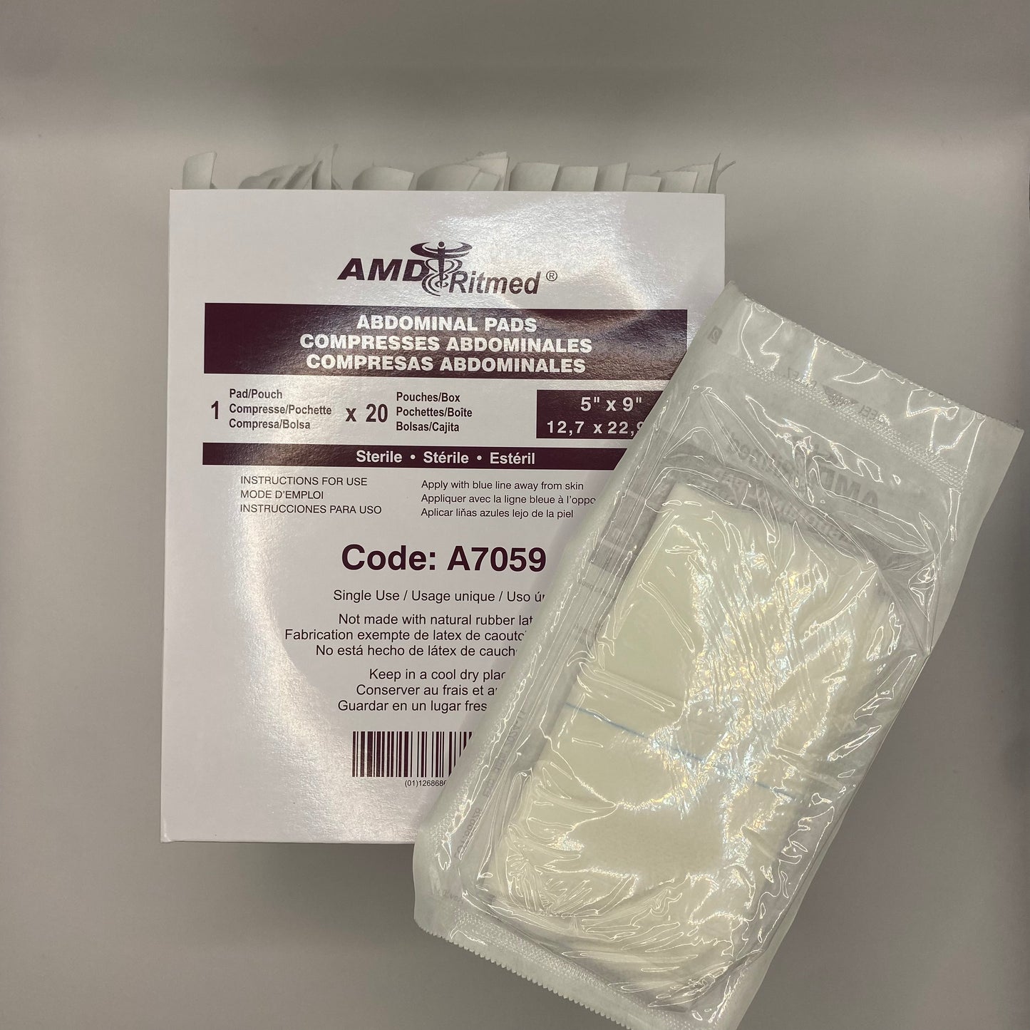 Compresse abdominale stérile - Trousses de Premiers Soins GM