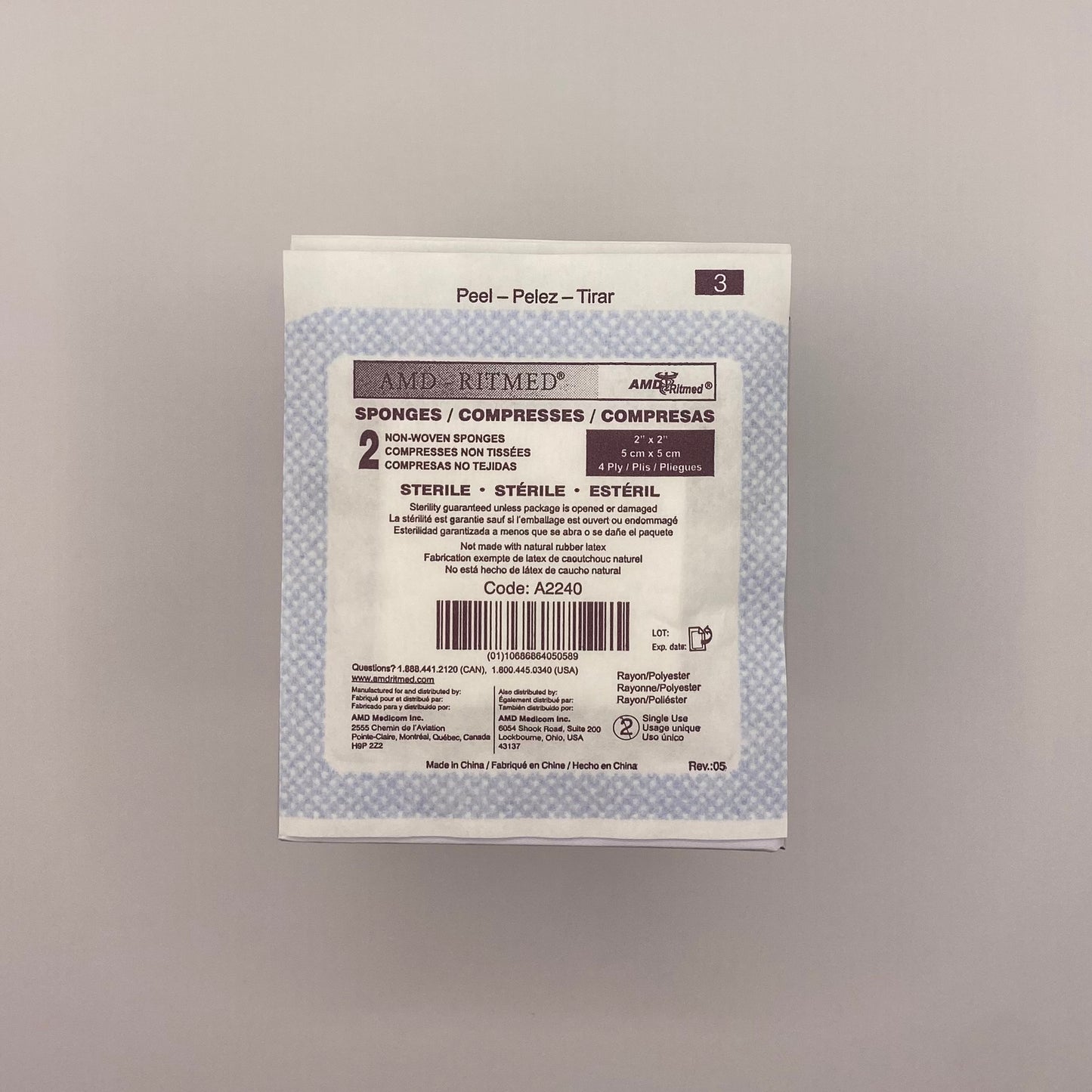 Compresse stérile - Trousses de Premiers Soins GM