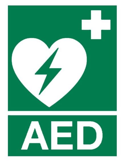 Affiche autocollante bilingue DEA - Trousses de Premiers Soins GM