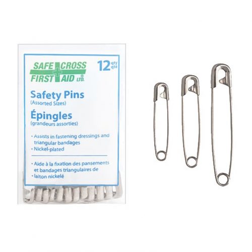 Épingles grandeur assorties - Trousses de Premiers Soins GM