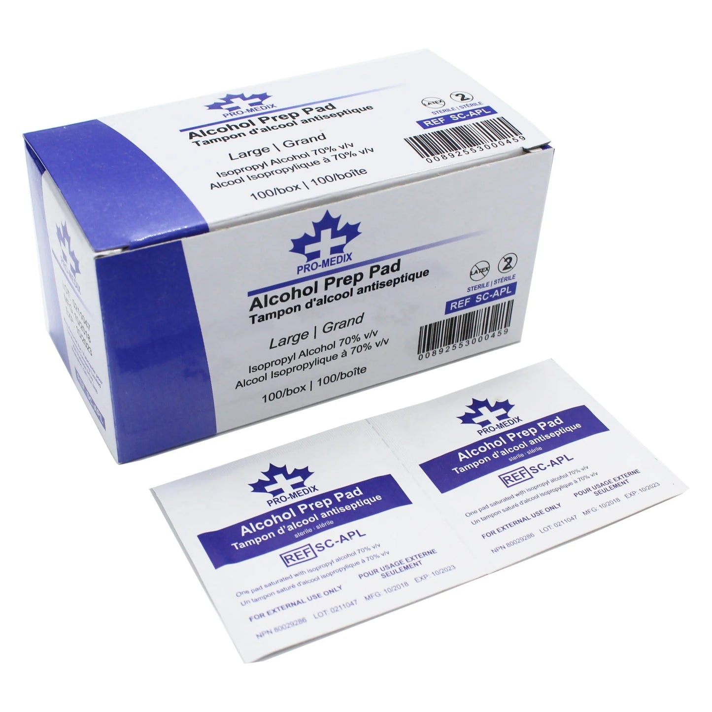 Tampon alcool - Trousses de Premiers Soins GM