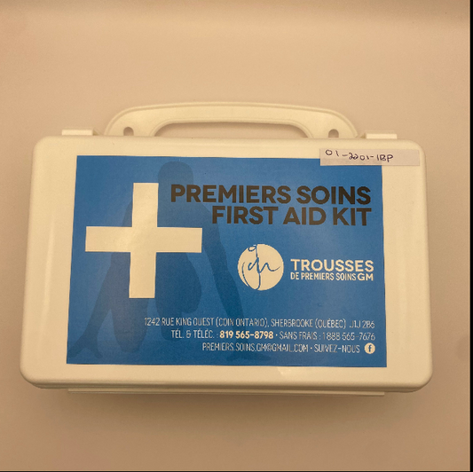Trousse premiers soins complète - 1 Pers./véhicule -En Plastique