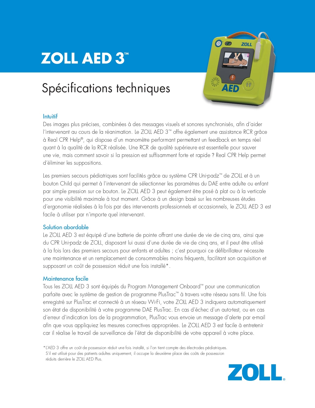 ZOLL AED Plus Defibrillator (AED)
