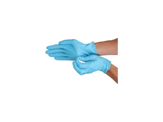 Gants nitrile bleu